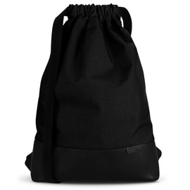 Adore June Daypack Teo Modern Backpack Tote Combination Zip Security Bag Handmade in Europe, black