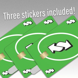 KCD Reverse Card Credit Card Skin Sticker 3-Pack - Vinyl Decals for Debit/Credit Cards - Card Game Inspired Design - Protect & Personalize Cards - Slim, Waterproof, Durable (Green)