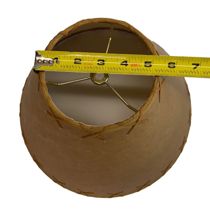 Rustic Oiled Kraft Laced Lamp Shade - 14"