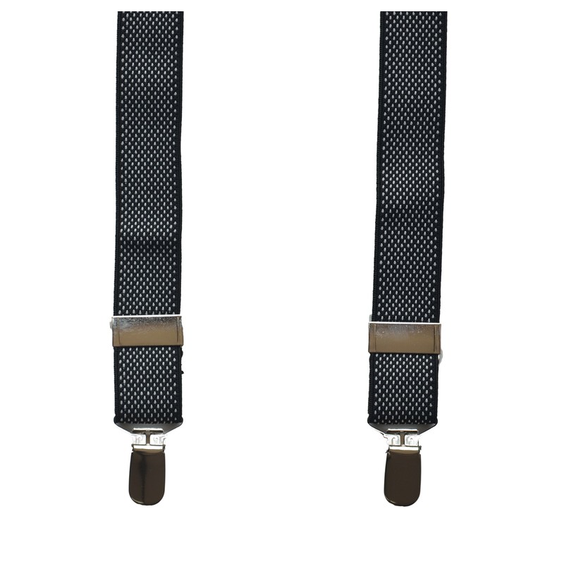 Cloud Rack Solid Color Y-Back Clip Suspenders - 1 Inch