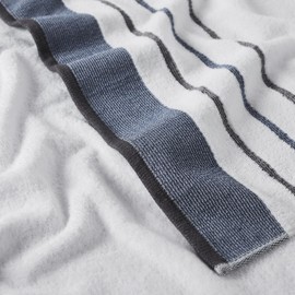 Great Bay Home Decorative Hand Towel Set - Combed Cotton 4 Pack 26x16 Hand Towel Set - Luxurious, Ultra-Soft, Durable Towels for Bathroom Decor (Blue/December Sky)