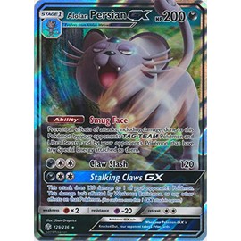 Alolan Persian GX - 129/236 - Ultra Rare - Cosmic Eclipse