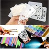 BTORER Reusable Plastic Drawing Stencils, Christmas Stencils for Scrapbooking, Photo