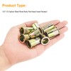 Powlankou 50 Pieces 1/2"-13 Zinc Plated Carbon Steel Rivet Nuts