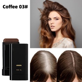 Safe and Convenient Comb Hair Dye,2-in-1 Hair Dye Comb,Fast-Acting Comb-Over D/ye,Waterproof and Sweat-Proof H/air D/ye C/omb,H/air Color Stick,Portable Ha/ir Colouring Cream(Coffee,03#)