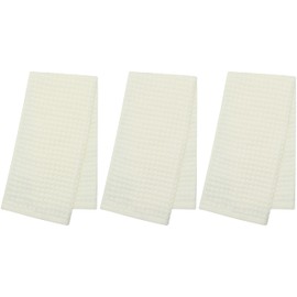 Mia'sDream Cotton Waffle Bathroom Hand Towels Set, Premium Qualit Thin Face Towels 3 Pack, Quick Drying Facial Towels Fingertip Towels Hand Towels for Bathroom,13" x 27" (Beige)