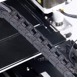 Redrex Drag Chain Black Open Type Plastic Cable Carrier for 3D Printer CNC Machines 10x11mmx1m