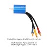Brushless Motor 2435 3300KV Waterproof Red Aluminum Alloy CNC Machining