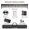 88 Key Keyboard Piano, Portable Semi Weighted Digital Piano for