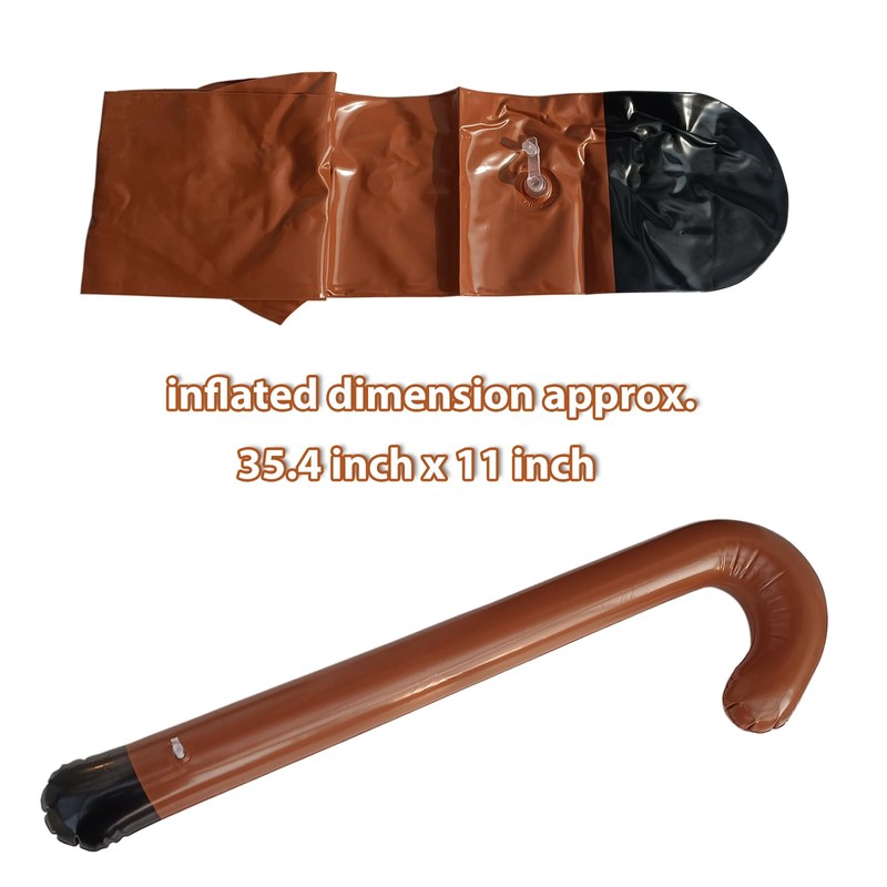 EaciTown 2 Pcs Brown Old Man Inflate Cane 100 Day