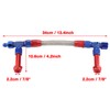 AN8 Braided Dual Feed Fuel Line Kit Carb Fittings for