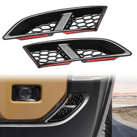 MSIZOY Front Left and Right Side Air Intake Grill Grille Decoration Compatible With For 2024 2025 Toyota Land Cruiser 250 1958 Prado Lc250 J250 Air Inlet Protective Cover Exterior Accessories