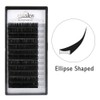 Lashview 0.20mm Ellipse Flat False Eyelash Extensions Extremely Soft Application-friendly