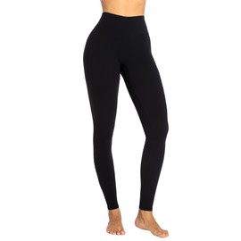 Sunzel Sunzfly Workout Leggings for Women, Tummy Control Compression Workout Gym Yoga Pants, High Waist & No Front Seam Lycra Black Medium 26"