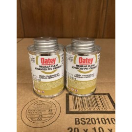Oatey Regular Clear Advanced PVC Cement 2 Pack