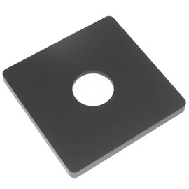 LBTODH 4 Pcs 1.0 Inch Wall Split Flange ABS Square Escutcheon Plate Wall-Mounted Self-Adhesive Water Pipe Cover for Water Pipe Faucet Decoration Accessories, Black