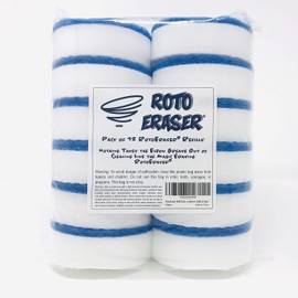 Juego de 12 esponjas de borrador de limpieza mágicas accionadas por taladro, almohadillas para orejas de melamina de alta densidad y accesorio de taladro para baño, marcador mágico