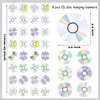8Pcs CD Garlands 90s Birthday Party Decorations Iridescent CD Disco