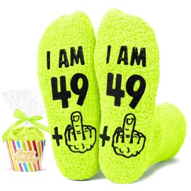 HAPPYPOP 50th Birthday Gift Ideas - Socks for 50 Year Olds Her Him, Cool Gifts for Fifty Year Old Woman Man
