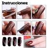 Kit 8 PIEZAS Imán de uñas 3D ojo de gato