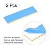 sourcing map 2 Pack M.2 SSD Heatsink Cooler with Thermal