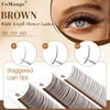 Brown Spikes Lash Extension Natural 3D Flora Eyelash Extensions
