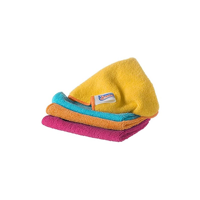 Spontex Microfibre Multi-Purpose Cloths - Pack of 8 x 3,