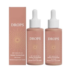 Sunless Tanning Drops – Natural Vegan Melanin Booster, Customizable Glow & Hydrating