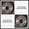 Hihaha 4pcs OD 83.1mm to ID 67.1mm Aluminium Alloy Car