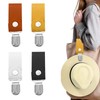 4 Pack Travel Hat Clip, Leather Hat Clips Hands-Free Hat