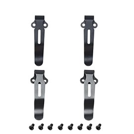 4PCS Deep Carry Pocket Clip Compatible with Benchmade 535 with screws Stone Wash & Black Color