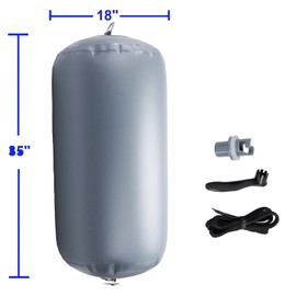 MUKETA Heavy Duty Inflatable PVC Boat Fenders,Dock Bumpers Boat Fenders for Docking,Yacht Bumpers,Boat Dock Bumpers,Boat Bumpers for Docking,Yachts,Sailboats
