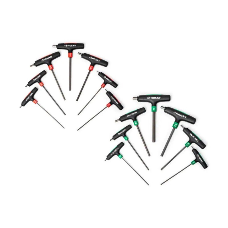 Husky 14-Piece T-Handle SAE & MM Hex Key Set