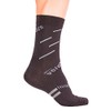 veloToze Cycling Sock - Active Compression with Coolmax (Black/Grey, Large/XL)