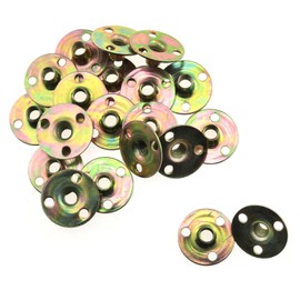 RLECS 20PCS 1/4''-25x1'' Brad Hole Tee Nut Round Base T-Nut Hardware Accessories