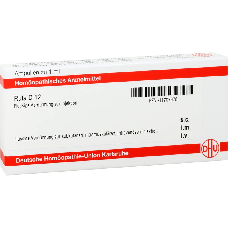 DHU Ruta D12 Ampoules Pack of 8