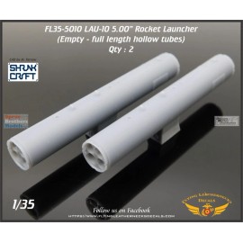 Flying Leathernecks ORDFL355010 1:35 Flying Leathernecks - LAU-10 5.00" Rocket Launcher (Empty) Set