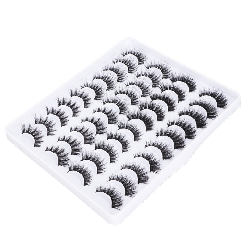 20 Pairs 6D False Eyelashes 4 Styles Long Thick Semi