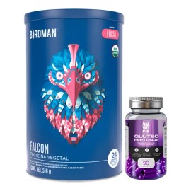 Birdman Proteína Falcon 510g  Glúteo Peptonas Kiv 90 Cáps                                                                                             