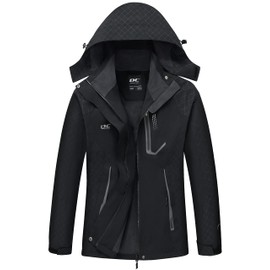 Diamond Candy Women's Waterproof Rain Jacket with Hood Lightweight Outdoors Raincoat