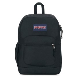 JanSport Cross Town Plus Backpack - Large Main Compartment, Side Water Bottle Pocket, 15-Inch Padded Laptop Sleeve - Black