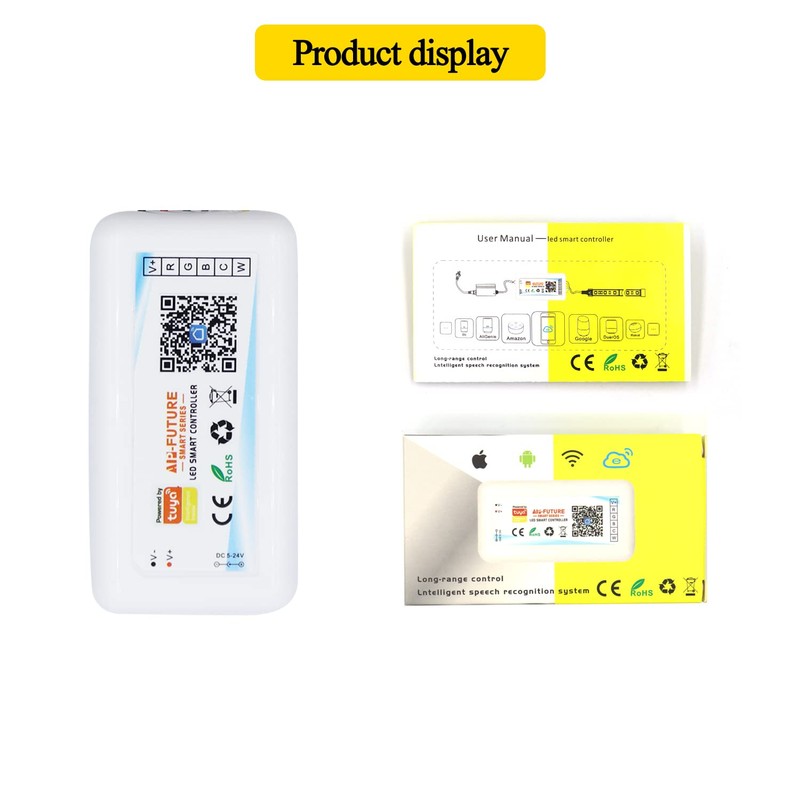 LED Strip Controller 6-Pin RGBCW RGB + CCT Smart Controller,