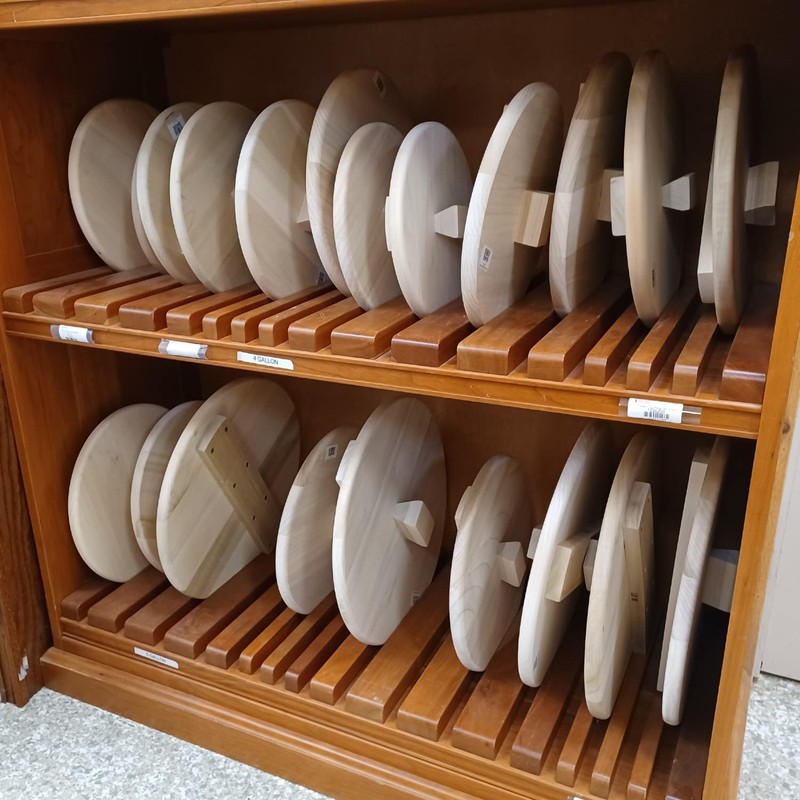Wooden Cover Lid for Pickling and Fermentation Crocks, Pickle and