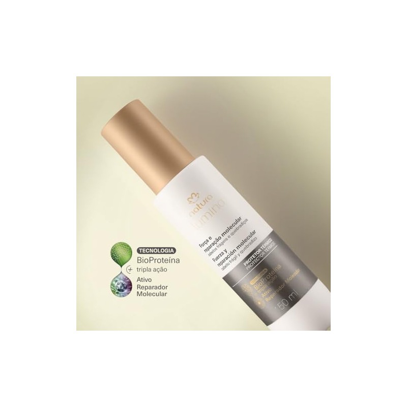 Natura Lumina Protector Térmico, Fuerza y Reparación Molecular, para Cabello
