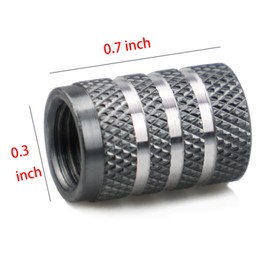 FZL Valve Stem Cap,Universal Stem Cover (5 Pack) for Car Truck SUV Motorcycle Bicycle Car Exterior Accessories (Universal, Black)