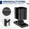 Egadis 2 Pack Aluminum Adjustable Railing Bracket, Deck Railing Bracket