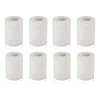 Eidonta 8 Pack White Linen Frosted Glass Lamp Shade Covers,