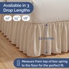 Bedskirt King Size Ruffle - 12 inch Drop Dust Ruffle