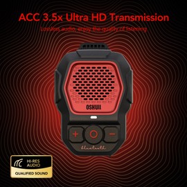 Wearable Bluetooth Speaker - Clip-On Wireless Portable Speaker, IP56 Water-Resistant, Built-in Mic for Hands-Free Calls - Ultra-Lightweight, Free-Standing Design with 4X Stronger Clip