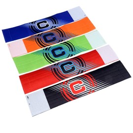 EIHI Pack of 5 Football Captain's Armband Football Player Leader Armband for Adults (5 Colours)